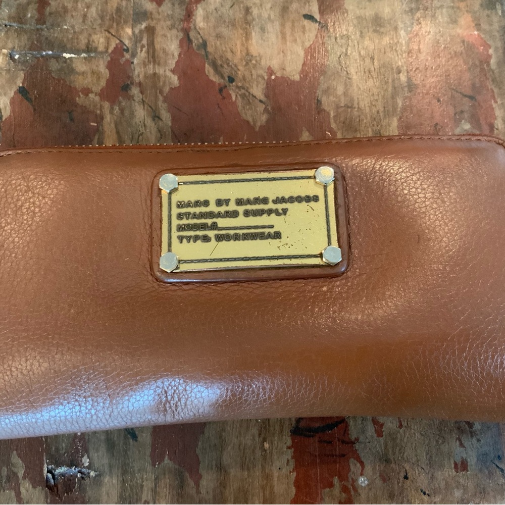 Marc by Marc Jacobs leather zip wallet